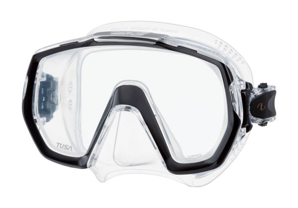 Tusa Tauch und Schnorchelmaske Freedom Elite clear/black